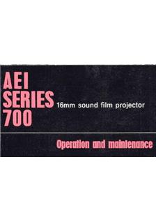 AEI AEI 700 - Series manual. Camera Instructions.